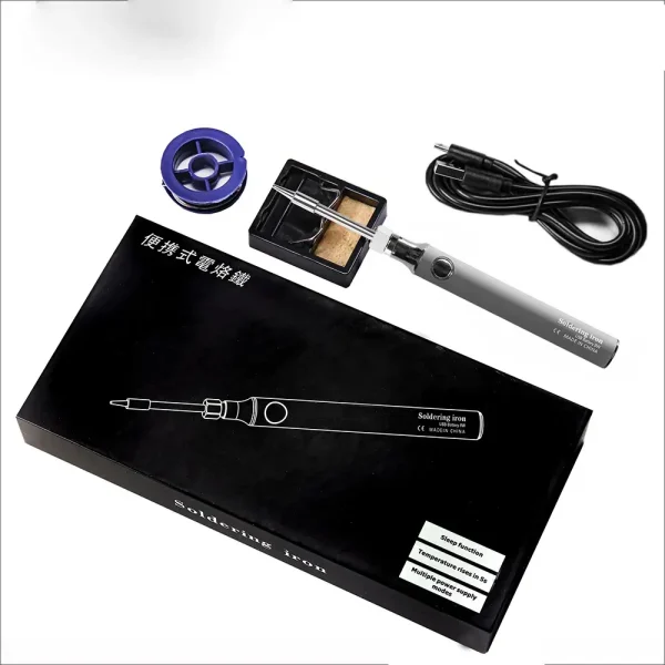 USB 5V 8W Soldering Iron Tool Pen DIY Welding Pen Without Cable, Home Outdoor Convenient Welding Repair Tool Set