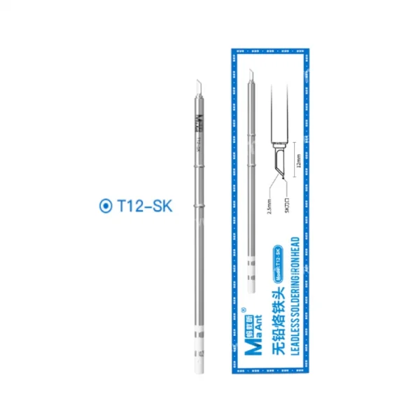 MaAnt T12 Soldering Iron Tip Professionally Suitable for Electronic Parts and Circuit Board Soldering Repairs