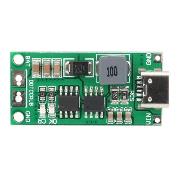 Type C BMS 4A 18650 Lithium Battery Charger Step-up Boost Module