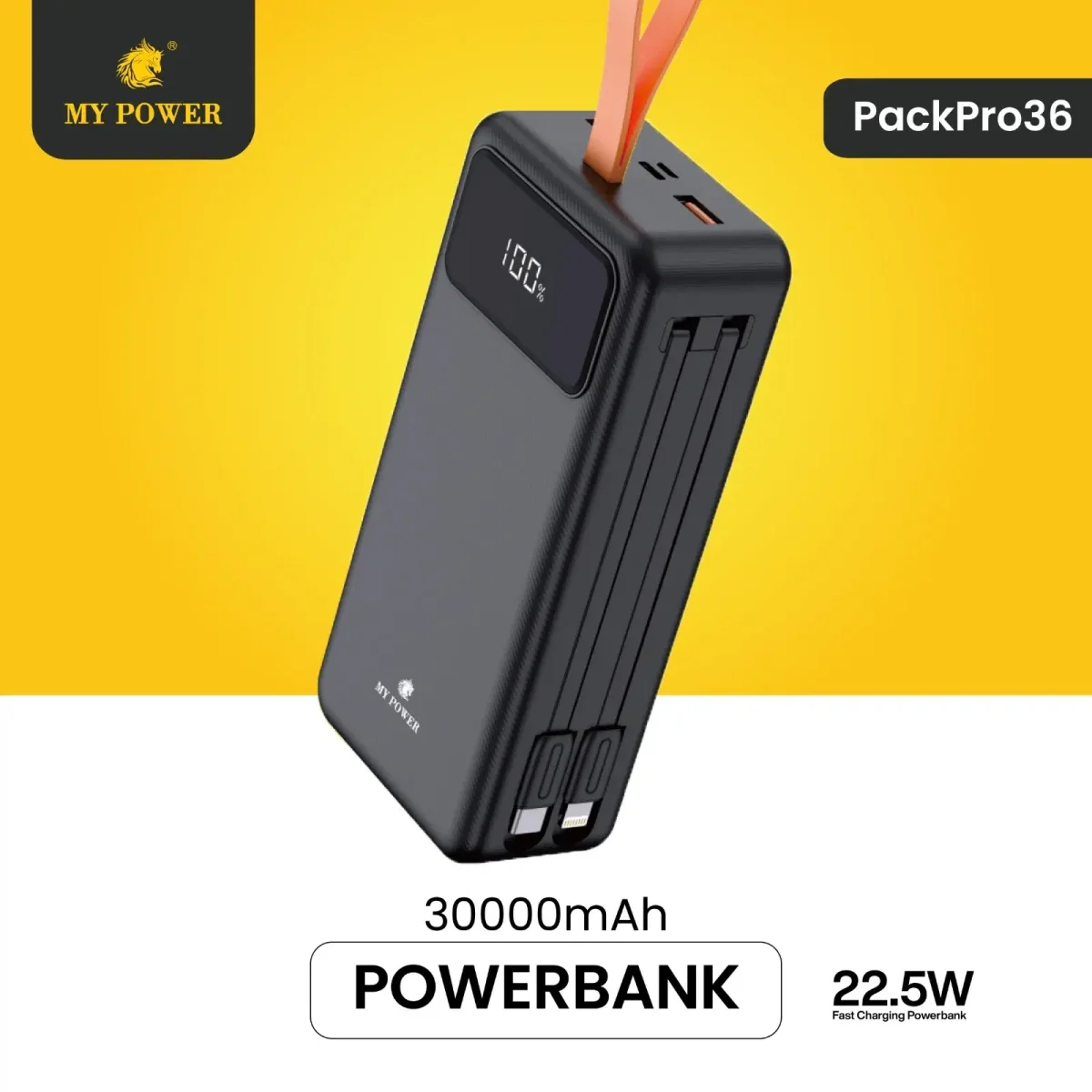 My Power PackPro 36, 30000mAh Fast Charging Powerbank - Image 1