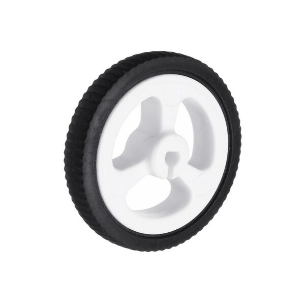 34*7 D-hole Rubber Wheel Suitable for N20 Motor D Shaft Tire Car Robot DIY Toys Parts