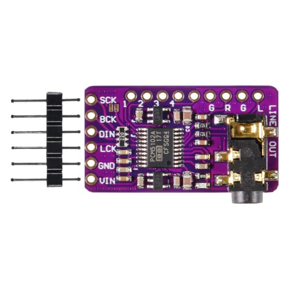 Interface I2S PCM5102A DAC Decoder GY-PCM5102 I2S Player Module pHAT Format Board Digital PCM5102 Audio Board