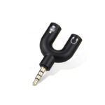 3.5mm Audio Jack to Headphone Microphone Splitter Converter Adapter