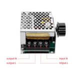 4000W AC 220V SCR Voltage Regulator Dimmer Motor Speed Controller Module Adjustable Potentiometer with Aluminum Case