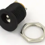 DC Power Supply Jack Socket Female Panel Mount Connector 2-Pin 5.5 X 2.1mm Plug