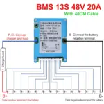 13S 48V 20A Li-ion Lithium BMS