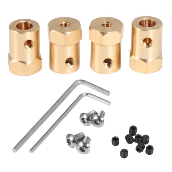 5mm to 12mm Brass Combiner Wheel Hub Hex Adapter RC Car