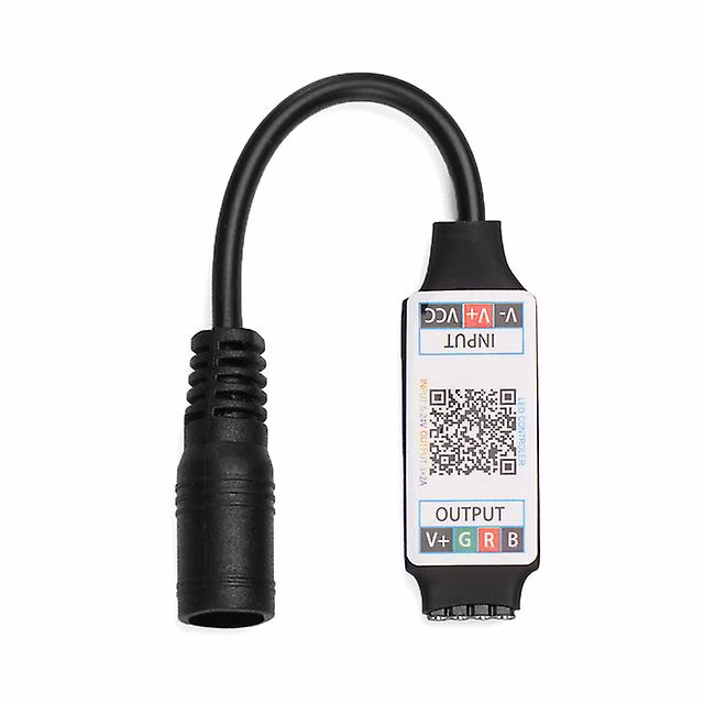 1760417885_1692061228-mini-led-bluetooth-rgb-controller-strip-light-controller-wireless-smartphone-control-dc-5-24v-6a-for-rgb-3528-5050-strip.jpeg Mini LED Bluetooth RGB Controller Strip Light Controller Wireless SmartPhone Control DC 5-24V 6A For RGB 3528 5050 Strip - Image 1