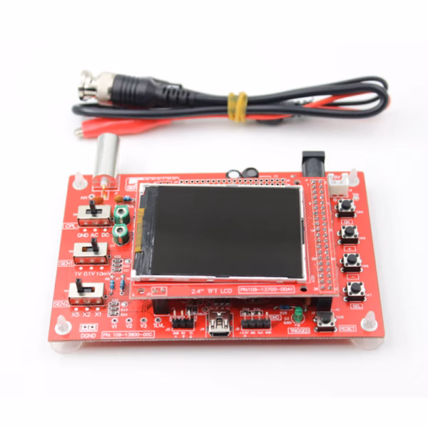DSO138 2.4″ TFT Handheld Pocket-size Digital Oscilloscope Kit DIY Parts Electronic Learning Set Soldered
