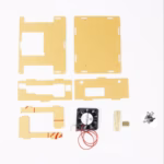 Raspberry Pi 4 Clear Acrylic Case Enclosure Box with Cooling Fan