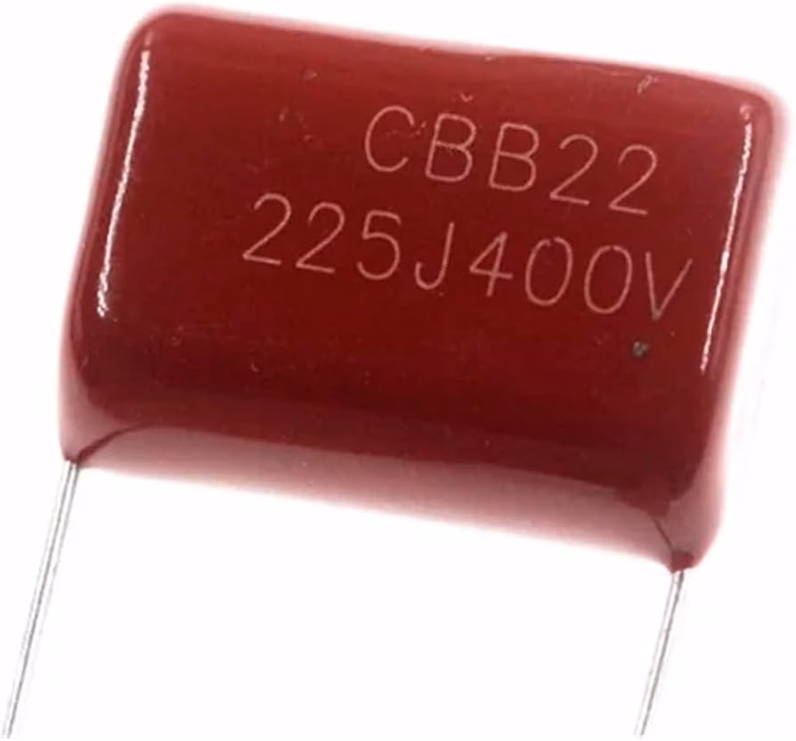 1760424566_cbb22-400v-22uf-225j-pitch-polypropylene-film-capacitor.jpg CBB22 400V 2.2UF 225J Pitch Polypropylene Film Capacitor - Image 1