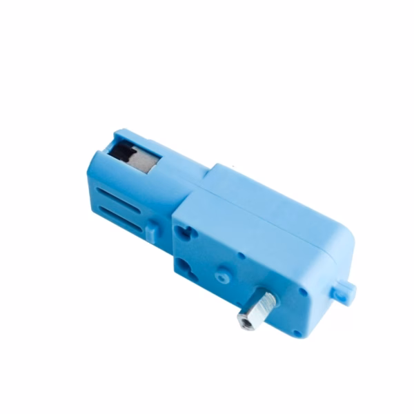 DC 3V-6V 1:90 Metal Gear Motor All Metal Single Axis Gear Motor Robot Intelligent Vehicle Speed Reducer TT Motor Blue Single Shaft