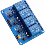 4 channel 5V relay module low trigger with optocoupler