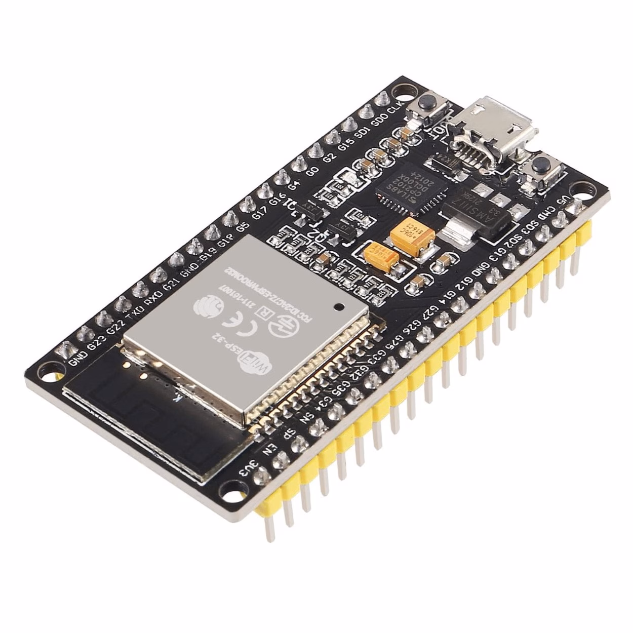1765189260_esp32-38-pin-wifi-bluetooth-nodemcu-32-development-board.jpg ESP32 (38 Pin) WiFi + Bluetooth NodeMCU-32 Development Board - Image 1