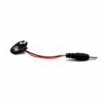 10CM DC 9V 5.5*2.1mm Battery Button Power Plug For T Shape