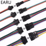 15cm JST Plug Socket Male to Female Wire Connector LED Strips Lamp Driver Connectors Quick Adapter