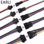 15cm JST Plug Socket Male to Female Wire Connector LED Strips Lamp Driver Connectors Quick Adapter