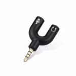 3.5mm Audio Jack to Headphone Microphone Splitter Converter Adapter
