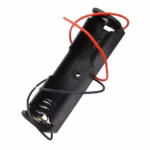 18650 Battery Li-ion 3.7V Clip battery holder Box Case Black With Wire Lead battery holders