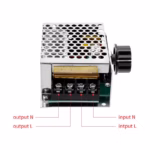 4000W AC 220V SCR Voltage Regulator Dimmer Motor Speed Controller Module Adjustable Potentiometer with Aluminum Case