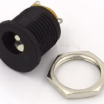 DC Power Supply Jack Socket Female Panel Mount Connector 2-Pin 5.5 X 2.1mm Plug