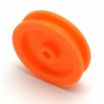 2mm Hole Orange Plastic Belt Pulley