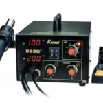 KIMEI 852D+ 2in1 Lead-Free Soldering Station Hot Air and Iron SMD Rework Station Digital Welding Tool