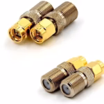 F Type Female Jack to SMA Male Plug Straight RF Coaxial Adapter F connector to SMA Convertor