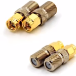 F Type Female Jack to SMA Male Plug Straight RF Coaxial Adapter F connector to SMA Convertor