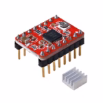 Reprap Stepper Driver A4988 stepper motor driver+heat sink RED