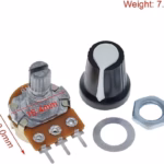 WH148  500K Ohm 15mm 3 Pin Linear Taper Rotary Potentiometer Resistor