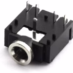 3 Pin 3.5mm Audio Jack Socket PCB Panel Mount for Headphone With Nut PJ-324M