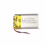 3.7V 250mAH (Lithium Polymer) Lipo Rechargeable Battery Model SBP-502033