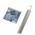 Mini SI4432 Remote Wireless Transceiver Communication Module 400-510MHZ + Spring Antenna, Distance 1000m