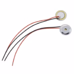 Piezoelectric Piezo Ceramic Wafer Plate Dia 15mm For Buzzer Loudspeaker + Aluminum shell