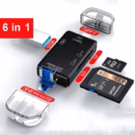 SD Card Reader USB C Card Reader 6 In 1 USB 2.0 TF