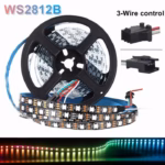 WS2812B 5050 RGBIC 5V Smart Waterproof LED Strip Individually Addressable IC 60 Leds Light