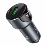 HOCO Z42 Light road dual port digital display PD20W and QC3.0 car charger