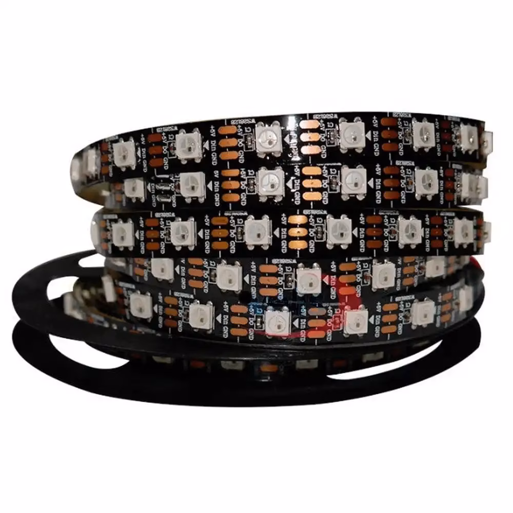 1772439219_407527_5m-ws2812b-led-strip-60leds-per-meter-individually-addressable-smart-rgb-led-stripblackwhite-pcb-waterproof-ip65-dc5v-88.webp 5m WS2812B Led Strip 60leds Per Meter Individually Addressable Smart RGB Led Strip,Black/White PCB Waterproof IP65 DC5V - Image 1