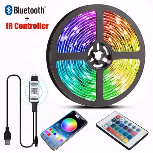 1744691421_5m20LED20Light20Strip201620Color20Remote20Control20RGB20Light20Belt20USB20Symphony-23.webp 5m LED Light Strip 16 Color Remote Control RGB Light Belt USB Symphony - Image 1