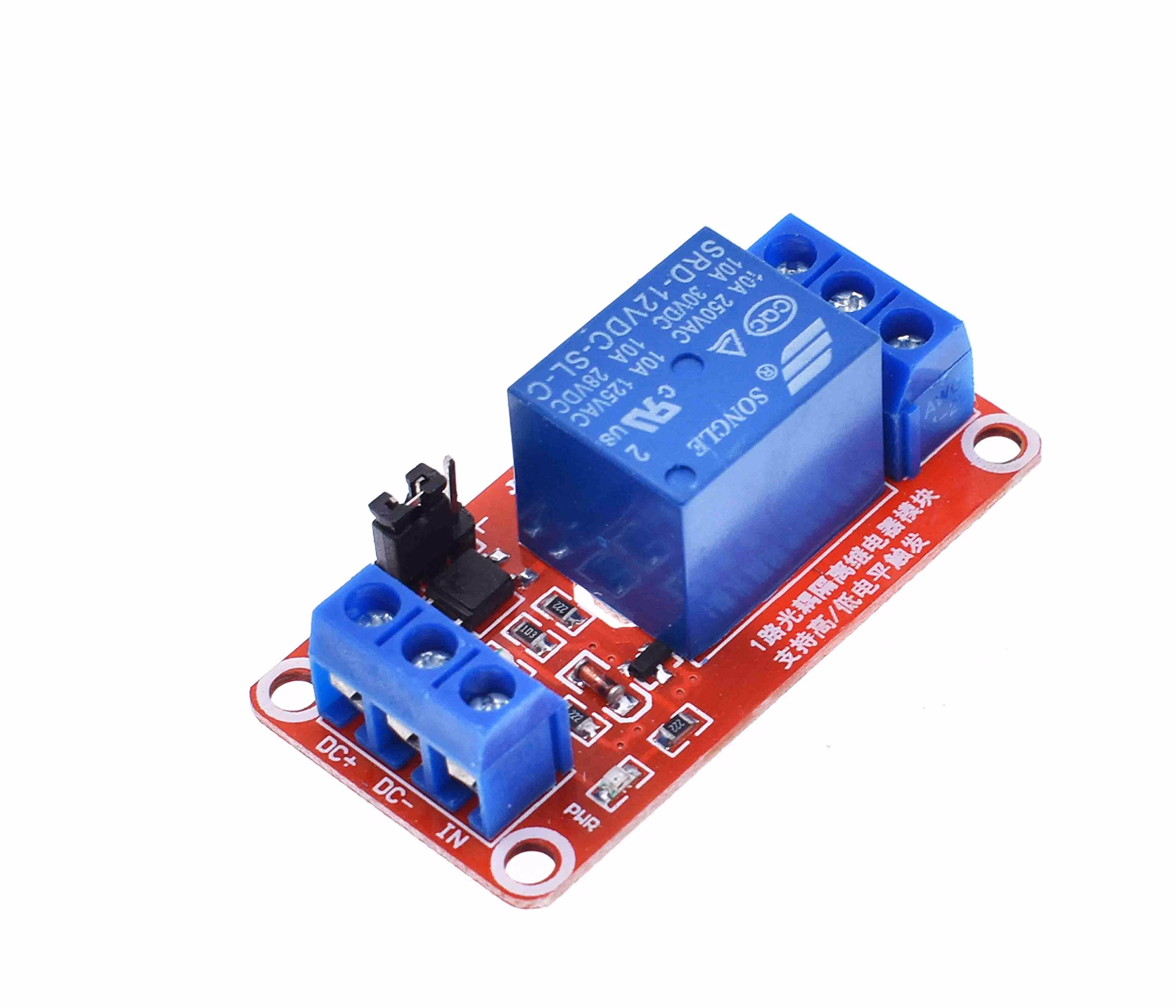 Version 1.0.0 1 Channel 12V Relay Module Board with Optocoupler - Image 1