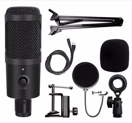1740458720_Condenser20Mic20for20Singing20Recording20Studio20Equipments20Full20Set20Podcast20Microphone20Stand20Mic20with20Stand-5.webp Condenser Mic for Singing Recording Studio Equipments Full Set Podcast Microphone Stand Mic with Stand - Image 1