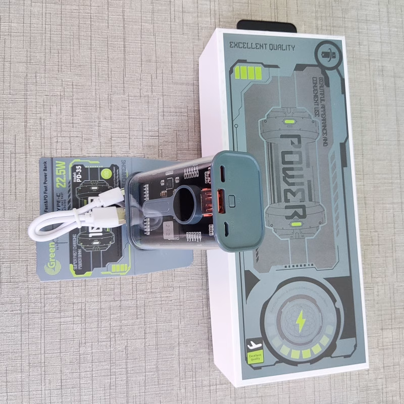 1745675167_Green20PD-352010000Mah20Powerbank.jpeg Green PD-35 10000Mah Powerbank - Image 1