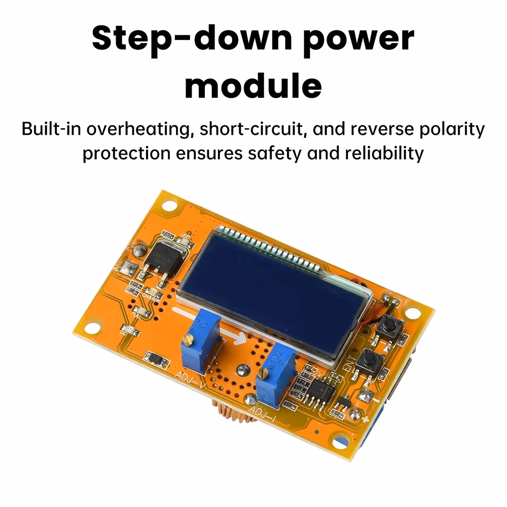 1764833947_dc-dc-8v-36v-to-125v-32v-42a-adjustable-step-down-power-module-with-lcd-screen-constant-voltage-current-module-3.png DC-DC 8V-36V to 1.25V-32V 4.2A Adjustable Step-Down Power Module with LCD Screen Constant Voltage Current Module - Image 1