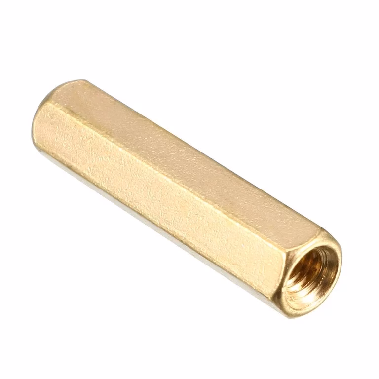 autofix-p1071-20260413184725.webp M3 X 20mm Female to Female Brass Hex Threaded Pillar Standoff Spacer - Image 1