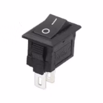 ON OFF 2Pin 3A 250V Black Button Rocker Small Switch