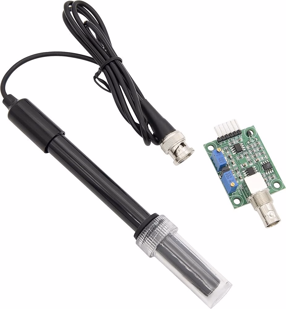 1744638143_pH20Electrode20Probe20BNC20Connector200-1420pH20with20Module20for20Arduino-3.jpg pH Electrode Probe BNC Connector 0-14 pH with Module for Arduino - Image 1